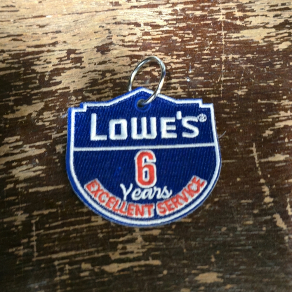 Lowe's 6 years Excellence in Service Patch